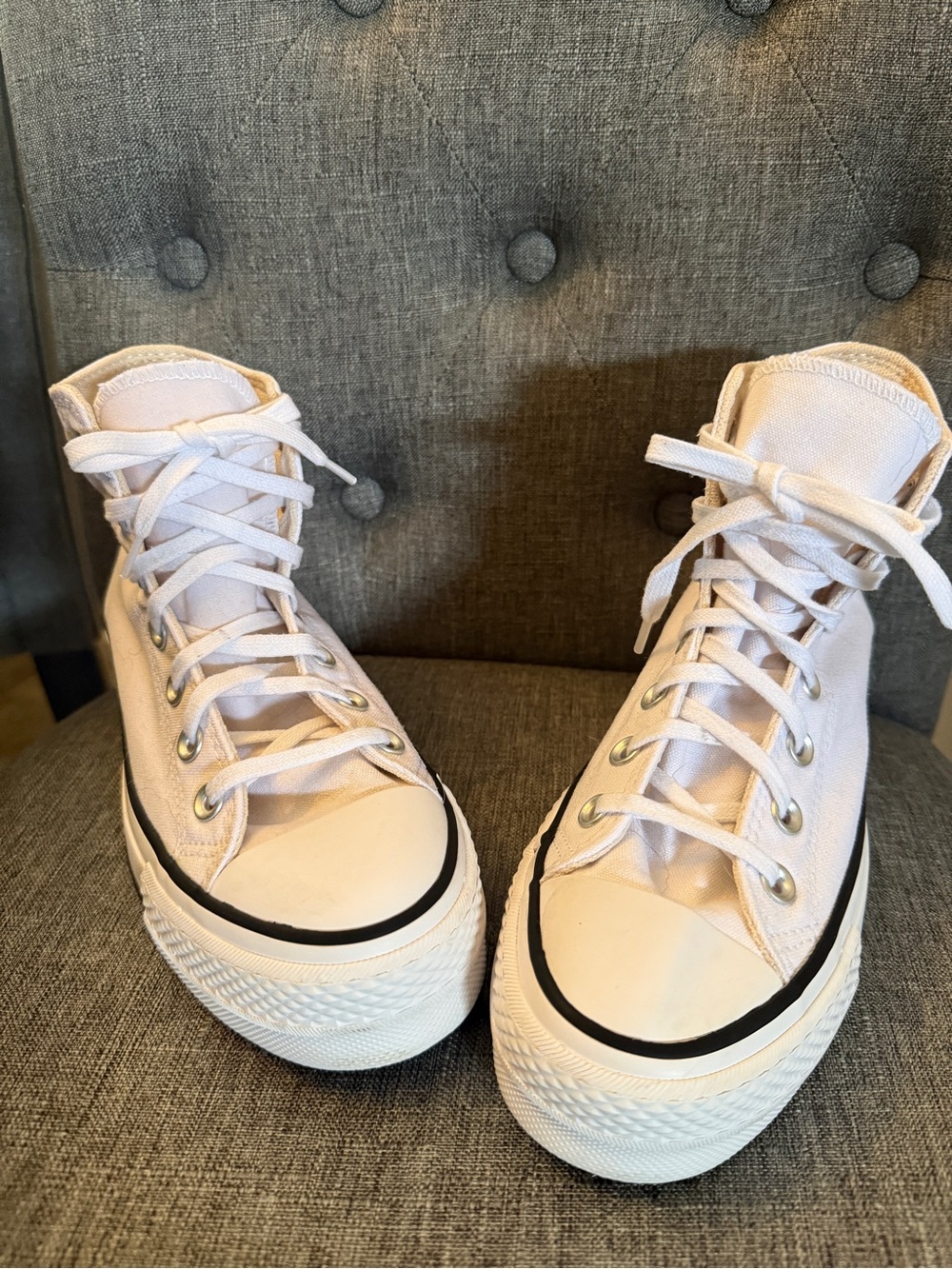 Like New Converse Platform Hi-Top Sneakers